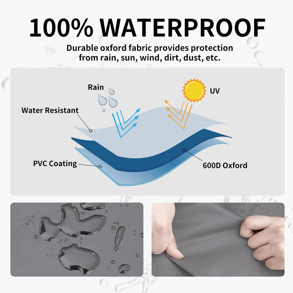 Easy-Going Waterproof Outdoor Swivel Chair Cover, 2 Pack-35Wx37Dx38.5H inch