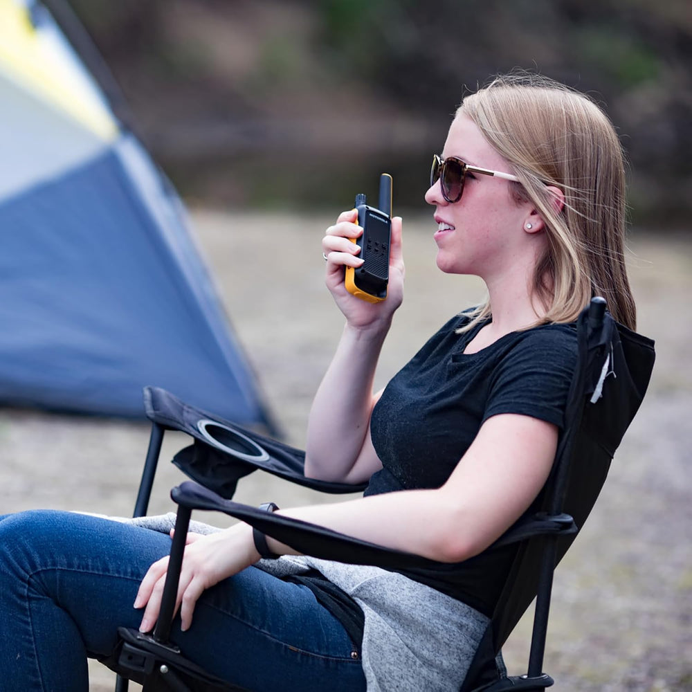 Motorola Solutions Talkabout T475 Extreme Two-Way Radio Black W/Yellow Rechar...