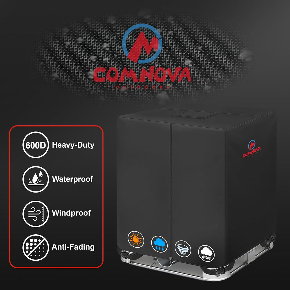 Comnova IBC Tote Cover 275 Gallon - 600D Water Tank Cover for IBC Container w...