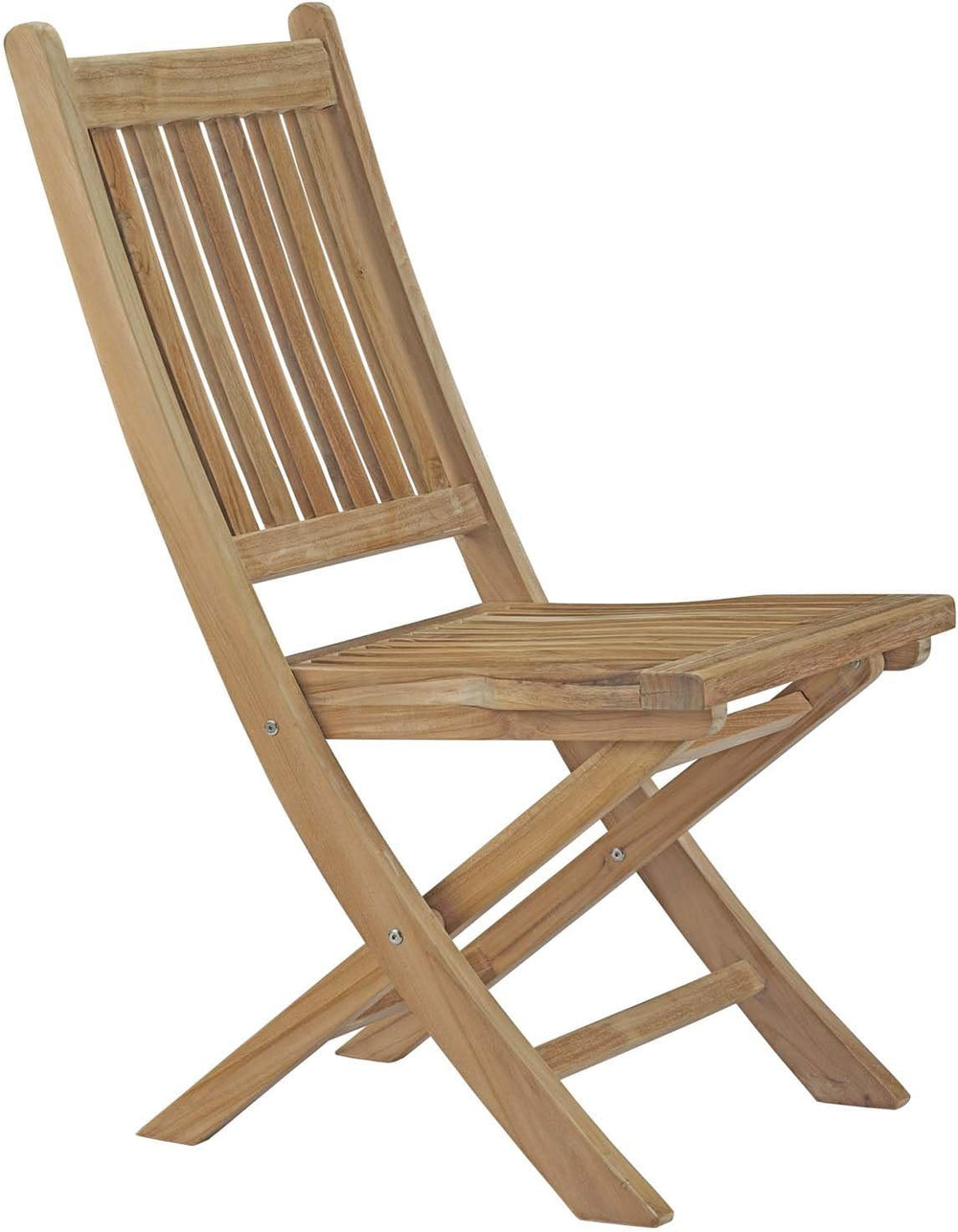 Modway EEI-2702-NAT Marina Premium Grade A Teak Wood Outdoor Patio Folding Ch...