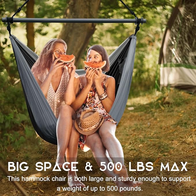 Hammock Swing Chair for Outdoor & Indoor, Lightweight & Portable, Per...