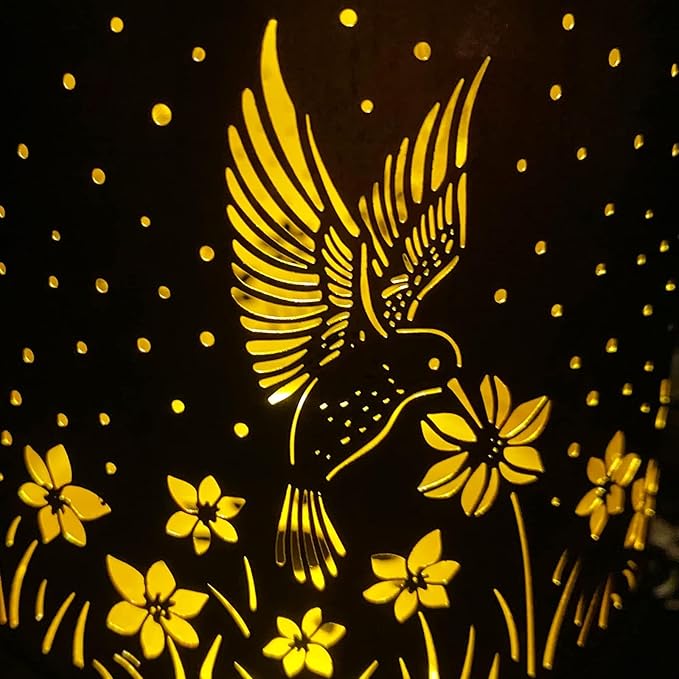 4 Pack Hummingbird Birthday Gifts for Women Mom Grandma Solar Lanterns Outdoo...