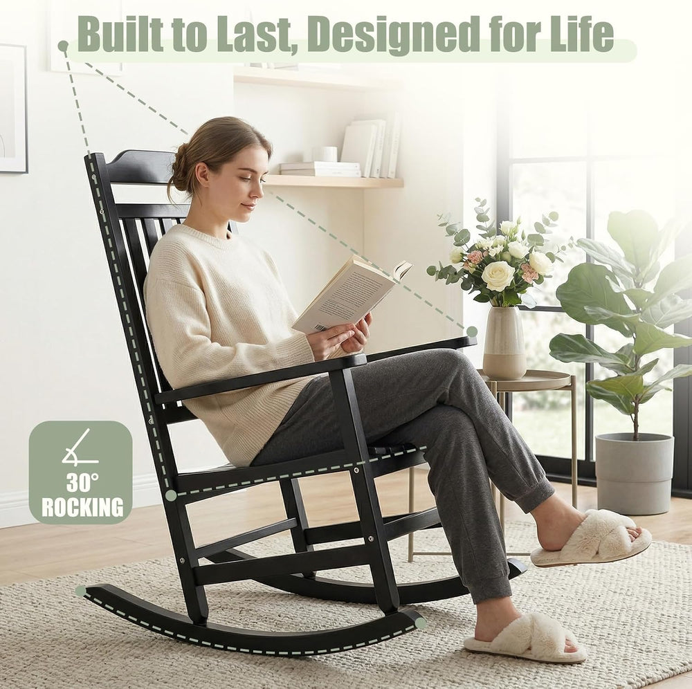 Outdoor Rocking Chair, All Weather Rocking Chair Ergonomic