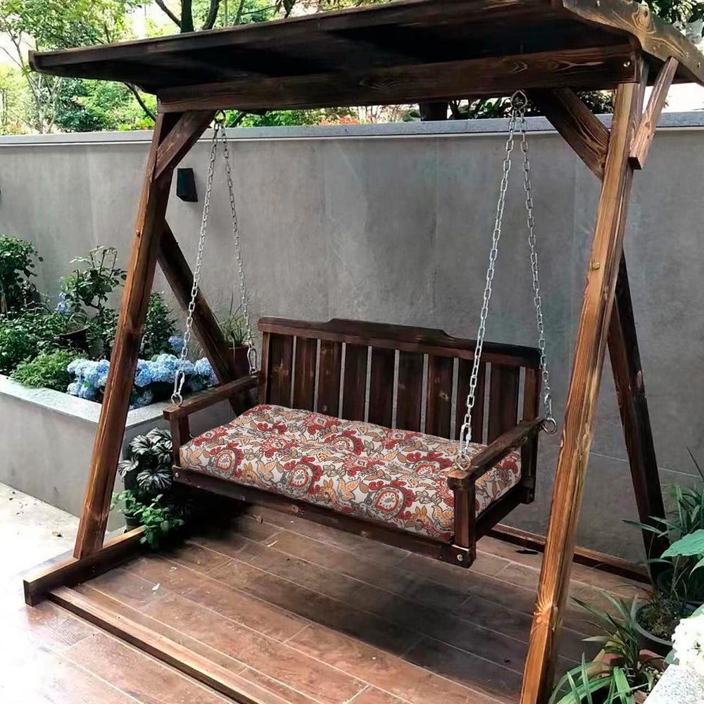 Magpie Fabrics Patio Bench Cushion 42"x18", Indoor/Outdoor Non-Slip...