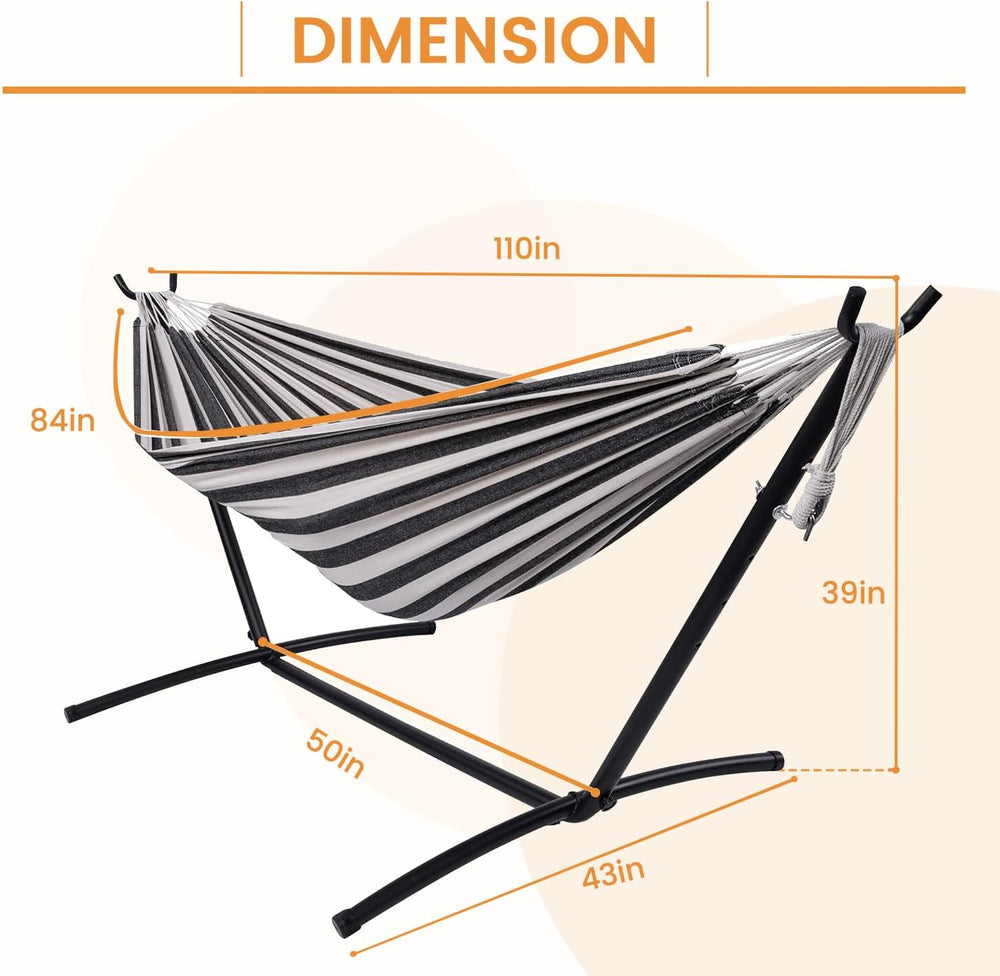 Lazy Daze Portable Hammock with Stand, Free Standing Hammocks for Indoor Outd...