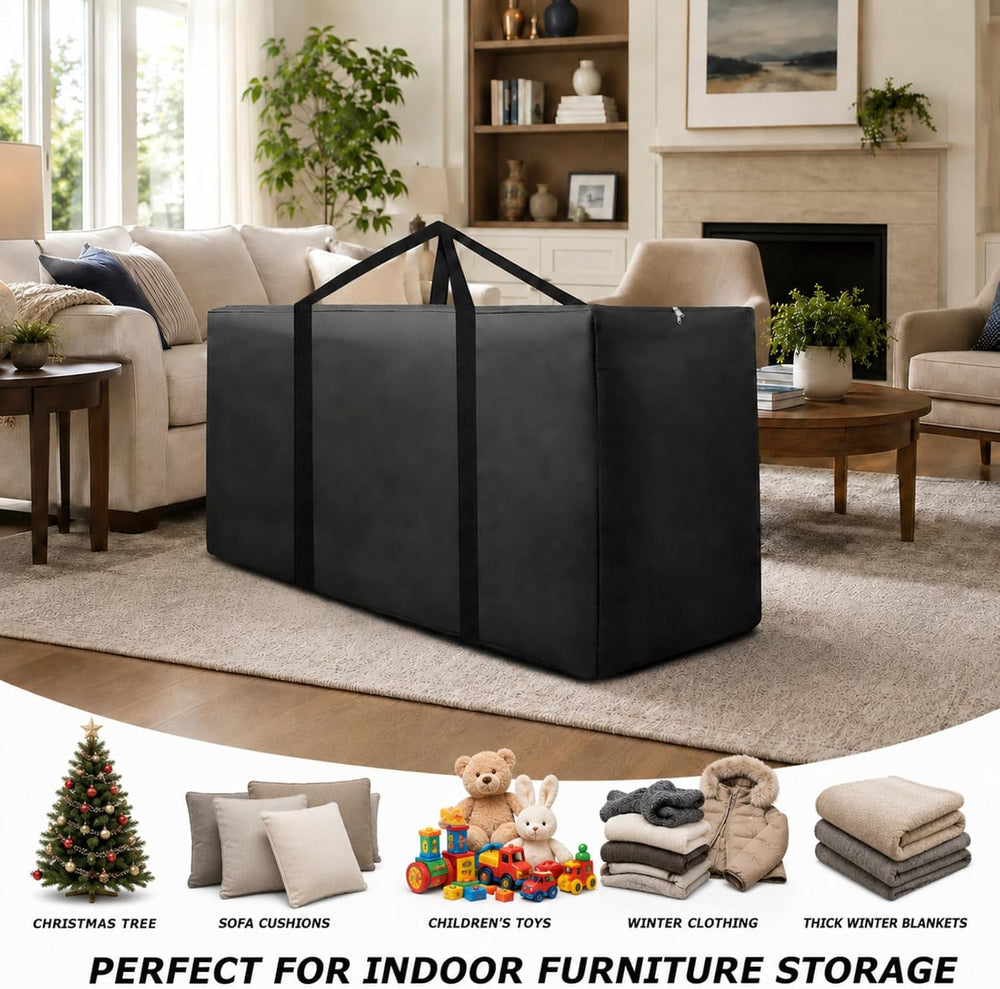 177 Gallon Extra Large Waterproof Patio Cushion Storage Bag, 68x30x20 Inch