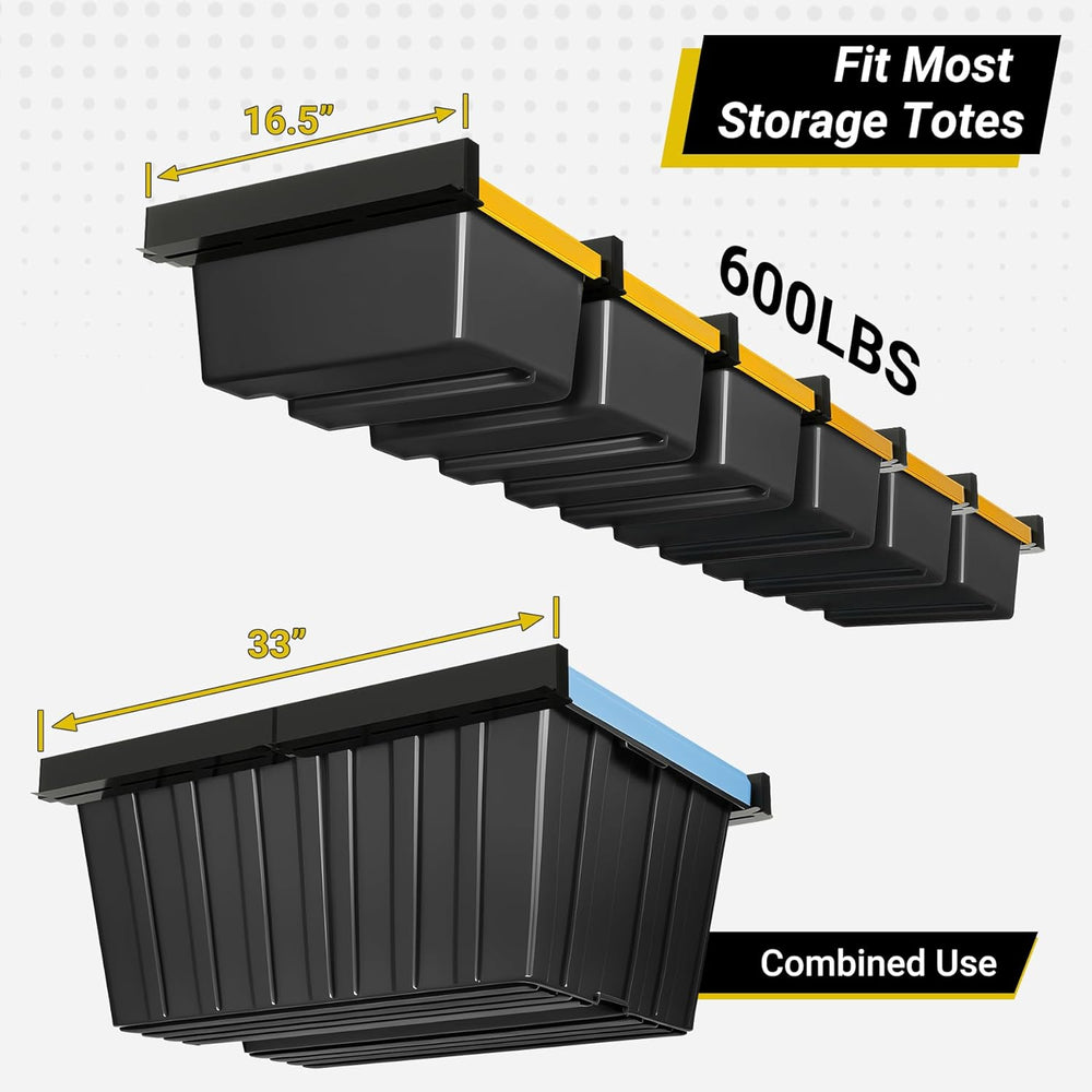 6-bin Overhead Garage Storage Rack, Ceiling Storage Racks