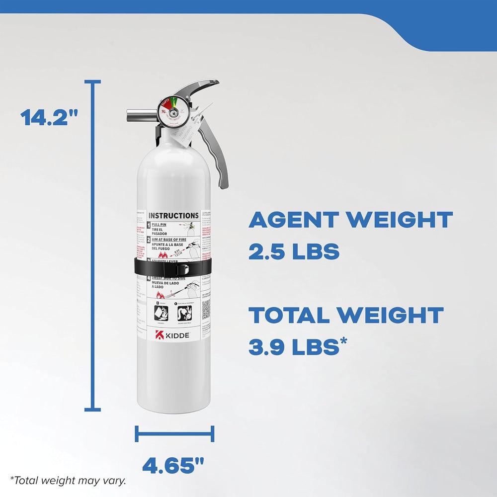 Kidde Mariner 10 Fire Extinguisher for Boats and Watercrafts, 10-B:C, MAR10