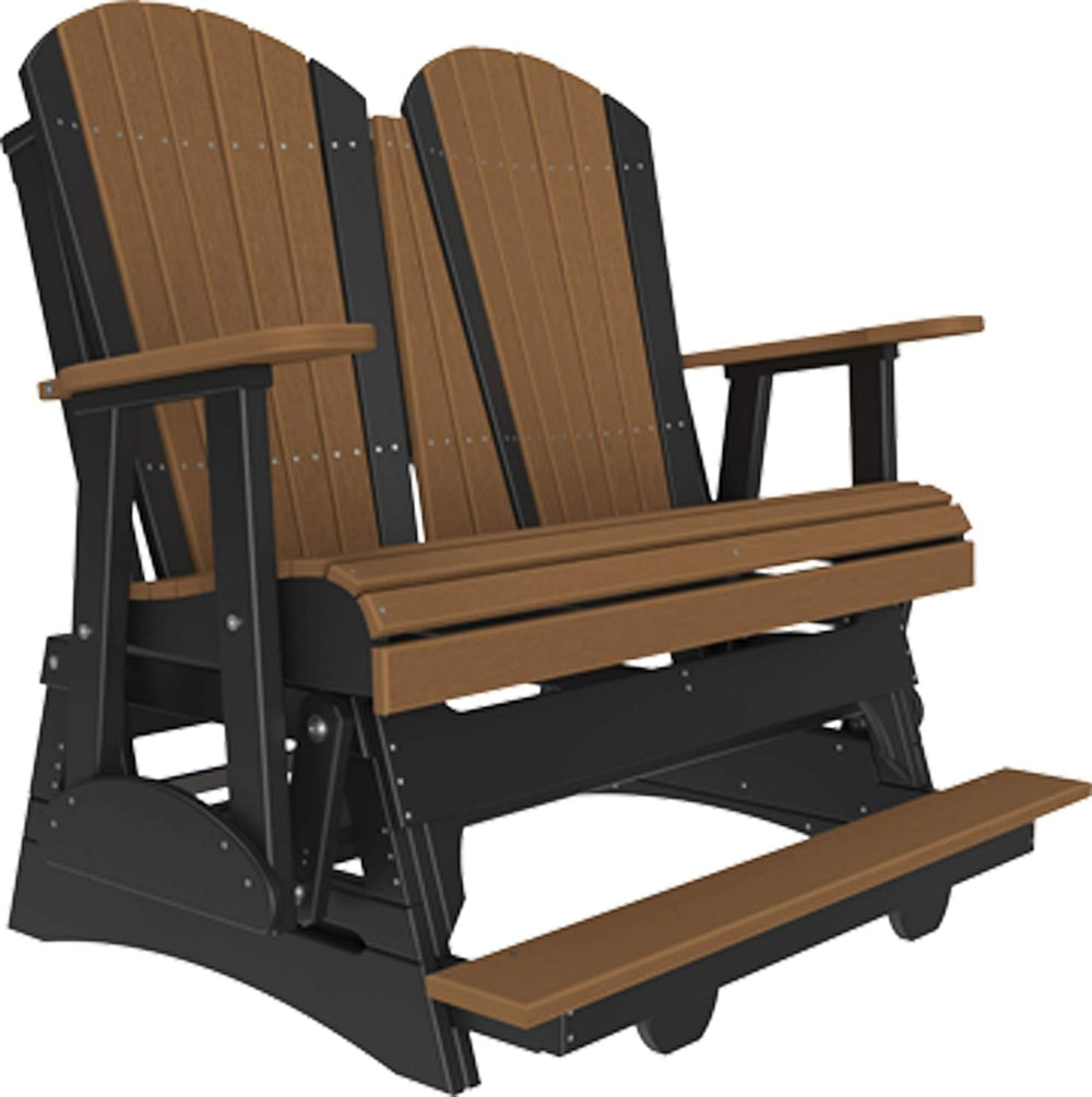 LuxCraft Adirondack Balcony Glider - 5' with Drop Down Console (Premium -...
