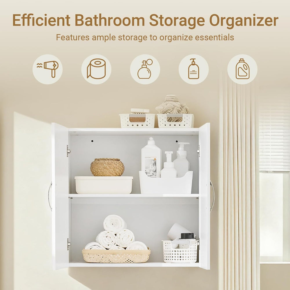 SoBuy Wall Cabinet, Over Toilet Storage Cabinet, Medicine Cabinet with Shelf,...