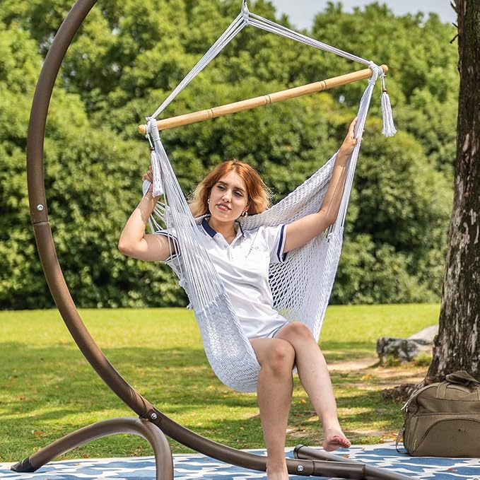 Lazy Daze Hammocks Hanging Chair Caribbean Swing Chair Hammock Chair w/Soft-S...