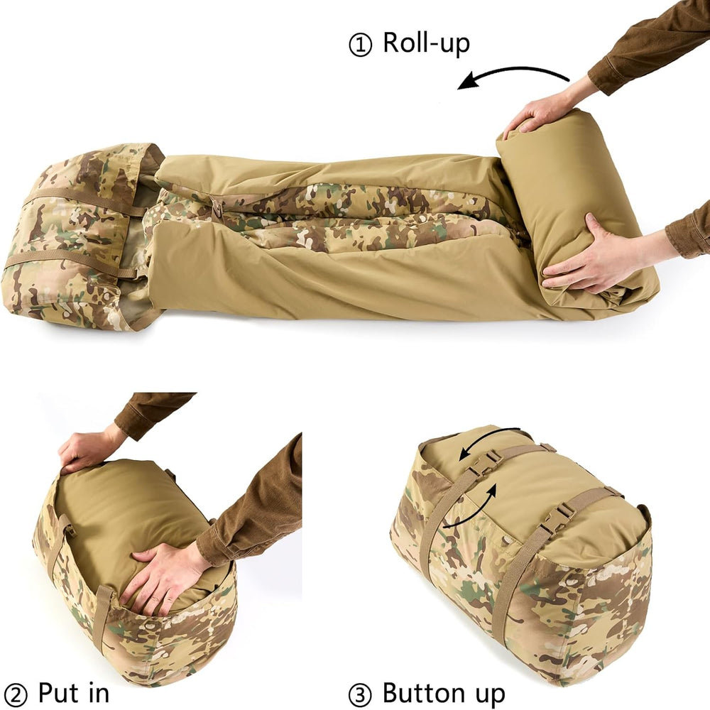 MT British Army Pattern 1958 Style Sleeping Bag with Compression Sack