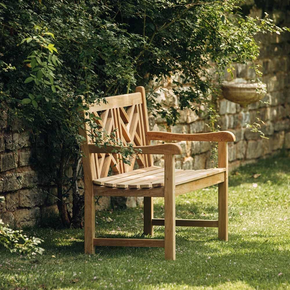 TITAN GREAT OUTDOORS Ash & Ember Summit Grade A Teak 47" Bench, Seat...