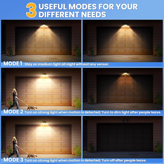 [10 Packs] Solar Motion Sensor Outdoor Lights, Super Bright Solar Lights Outd...