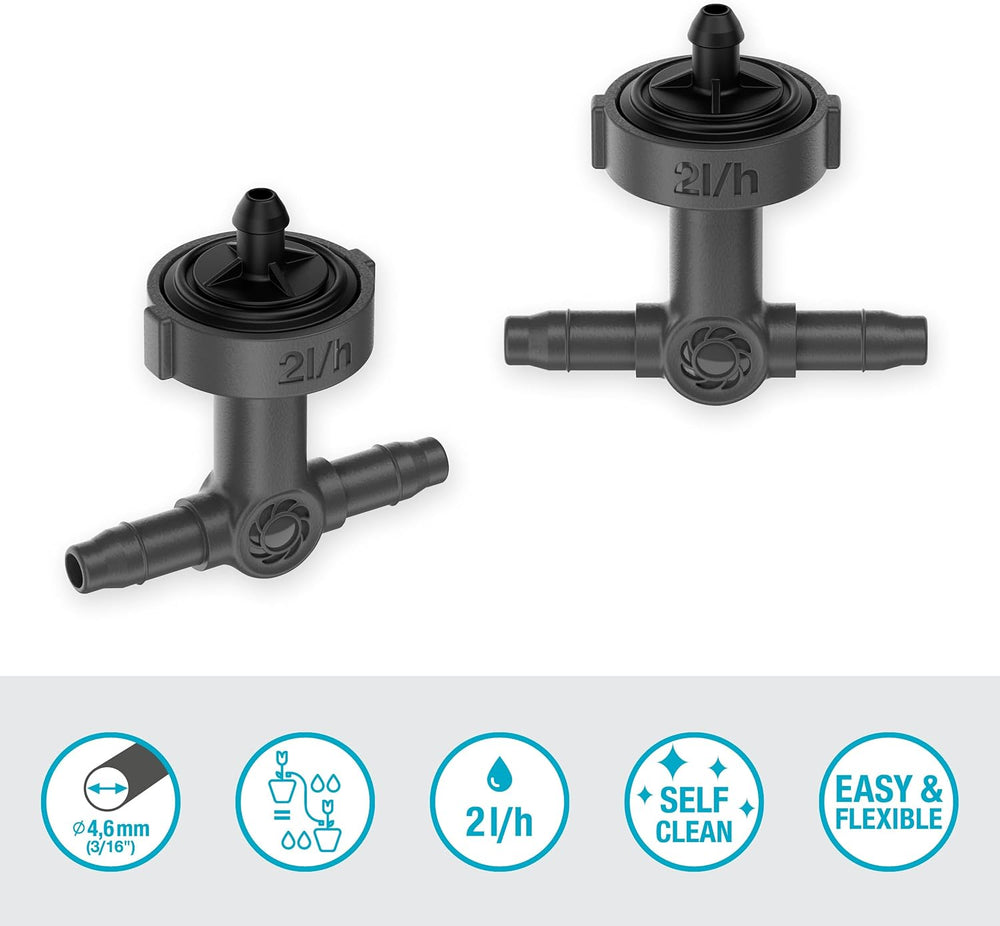 Gardena Micro-Drip-System Inline Drip Head, Pressure-equalising: Drip Head fo...
