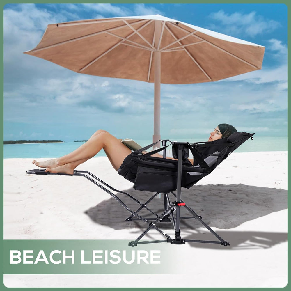 Hammock Chair with Footrest, Hammock Chair, Rocker Camping Chair, Swinging Ch...