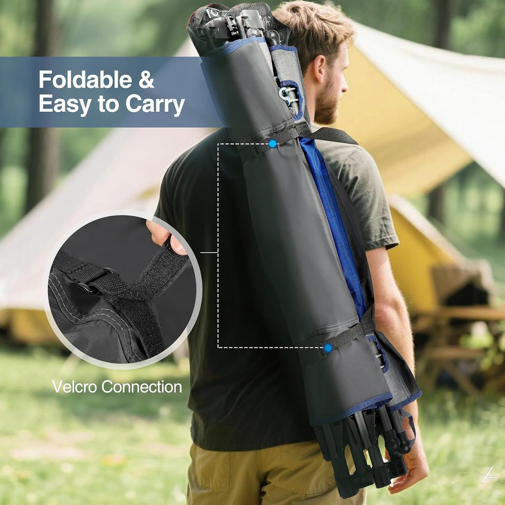 Portable Hammock with Stand, Collapsible Foldable Hammock Includes Removable ...