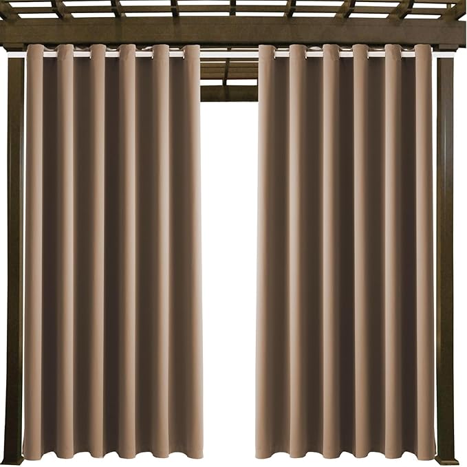 DIVA EN CAMINO DEC Outdoor Patio Curtain Waterproof Darkening Thermal Insulat...