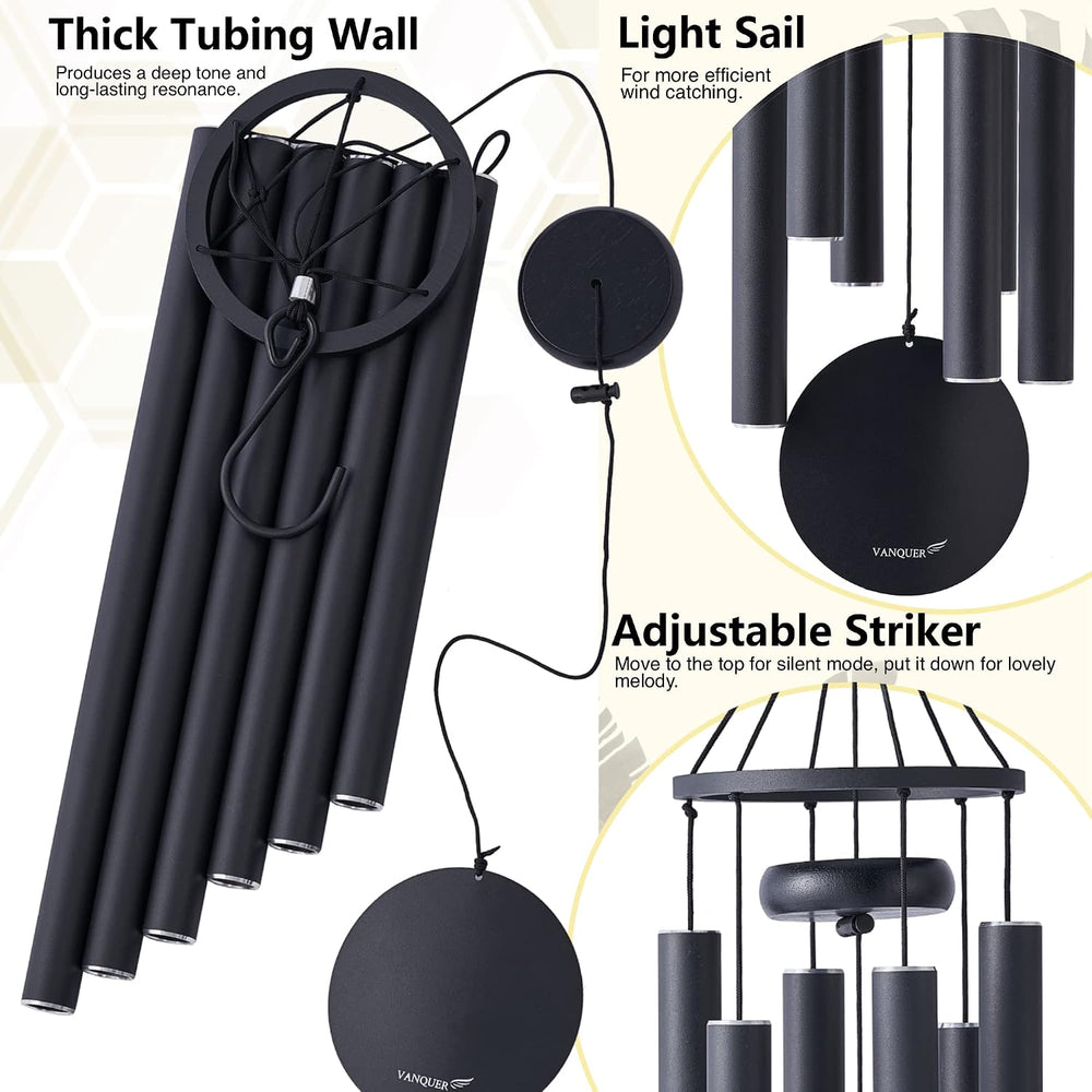 Wind Chimes for Outside Deep Tone - 38'' Wind Chimes Outdoor Clearanc...