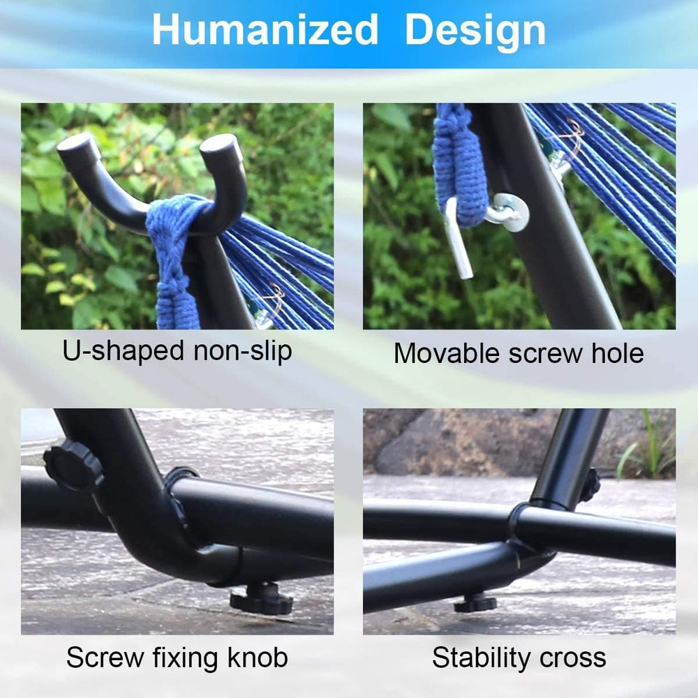 9ft Hammock Stand Portable Heavy Duty 2 Person Steel Stand Only for Outdoor P...