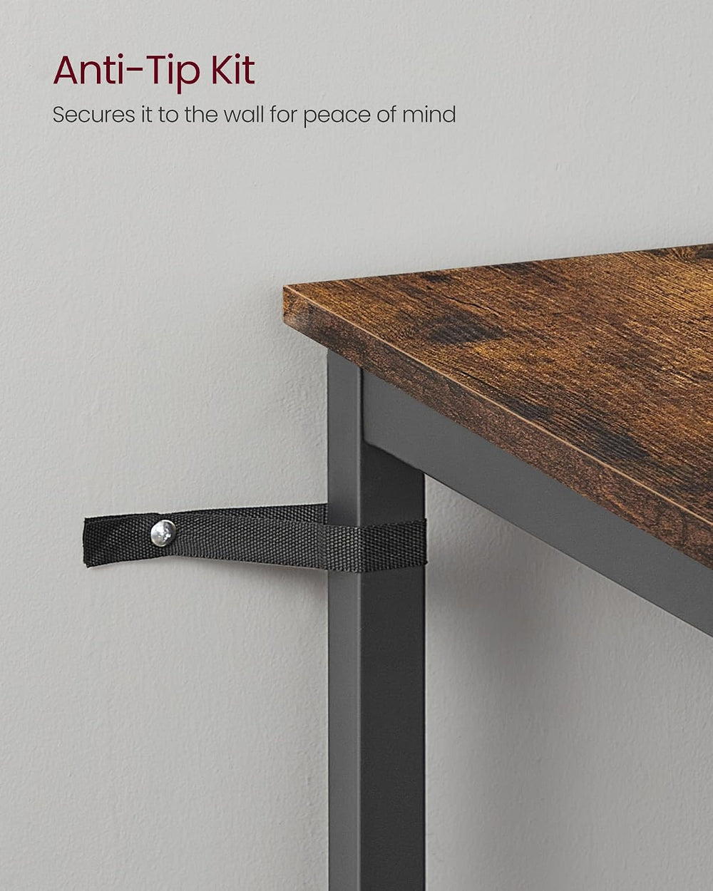 VASAGLE Bar Table, Kitchen Dining, High Top Pub, Square, Steel Frame
