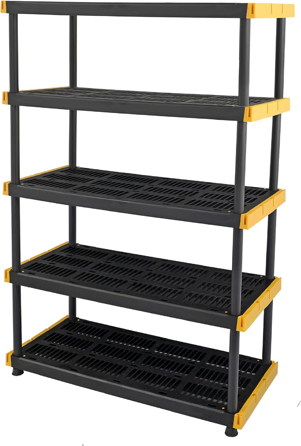 CX 5-Tier Heavy Duty Plastic Storage Shelves for Garage Organization
