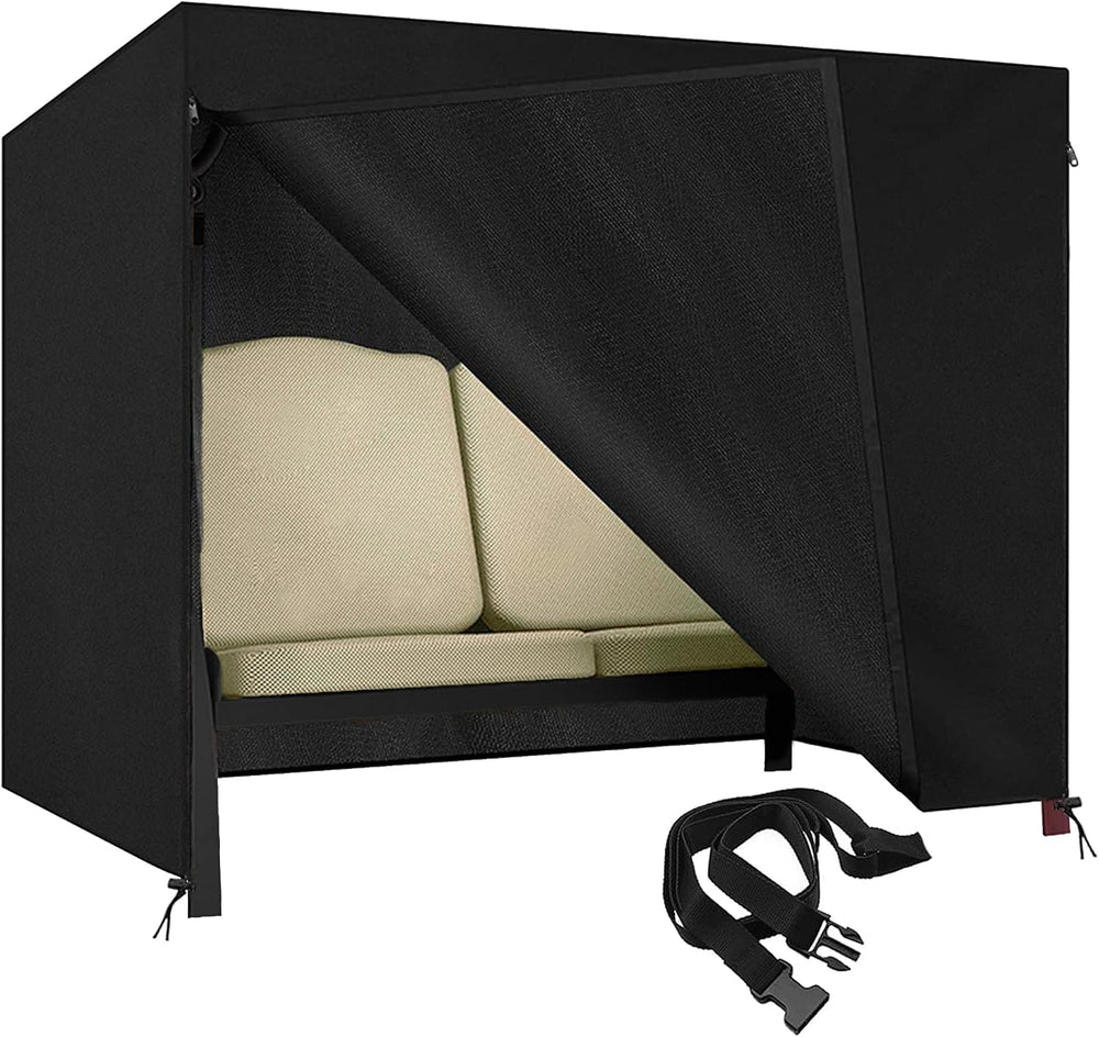 Patio Swing Cover, 2-Seater Glider Covers 65L x 50W x 66H inch with Buckles