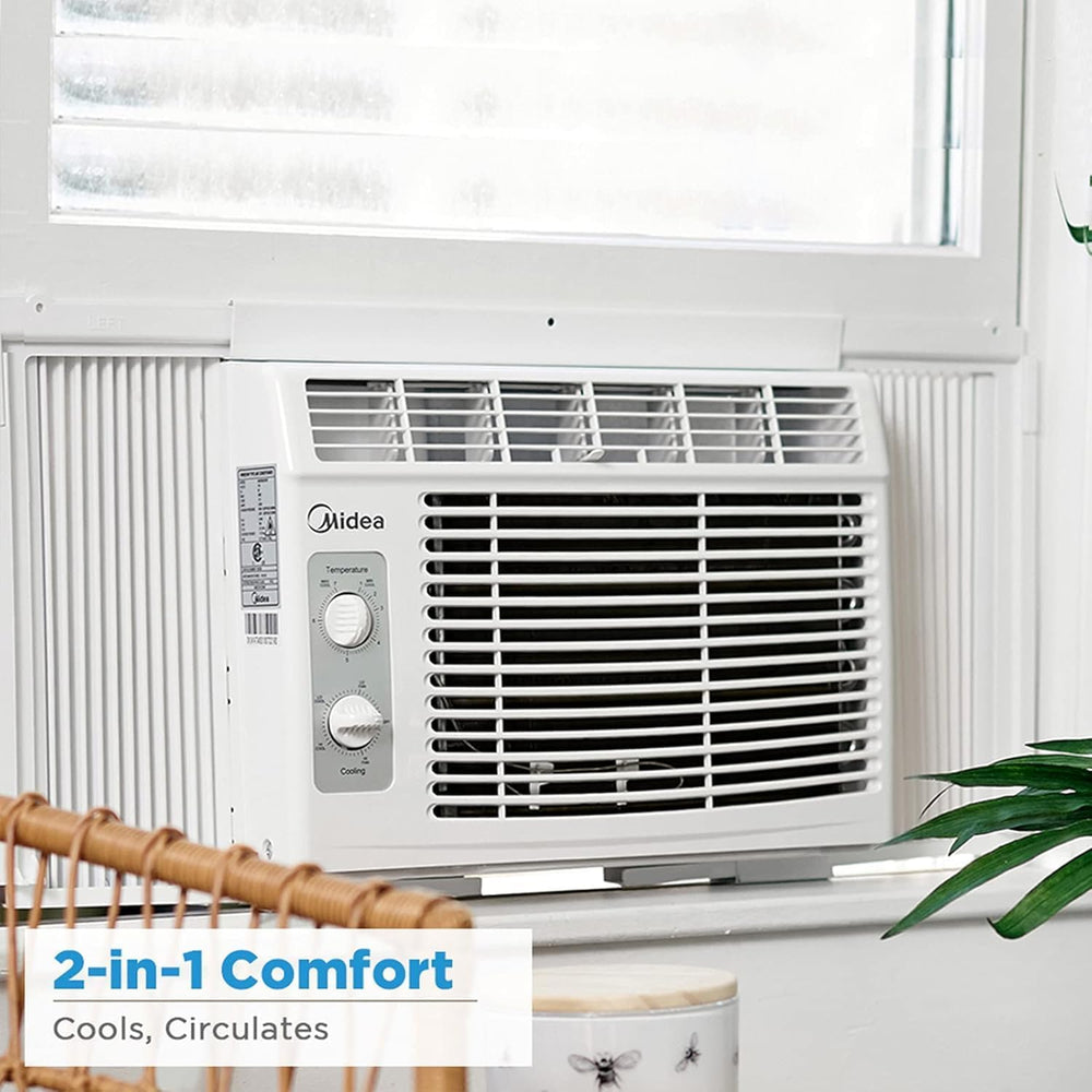 Midea 5,000 BTU EasyCool Small Window Air Conditioner - Cool up to 150 Sq. Ft...