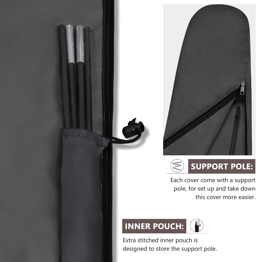 ULTCOVER Waterproof Patio Cantilever Offset Umbrella Cover