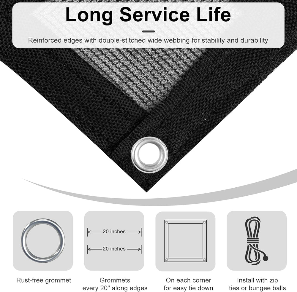 LOVE STORY Custom Size 10x10FT Shade Cloth for Plant, Knitted Mesh Tarp
