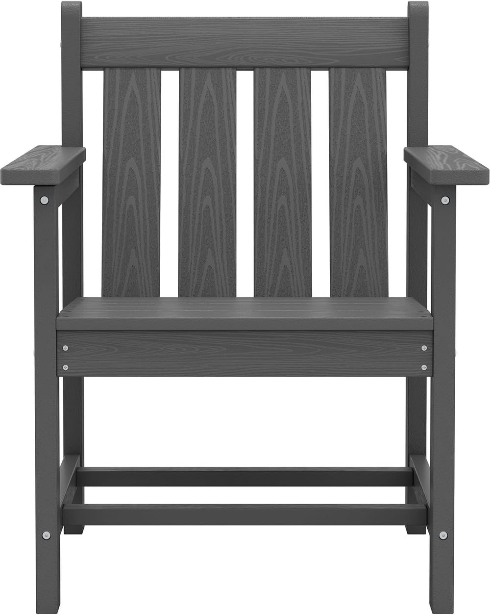 SERWALL 3 Pieces Patio Bistro Set-Outdoor Chairs with Side Table,Gray