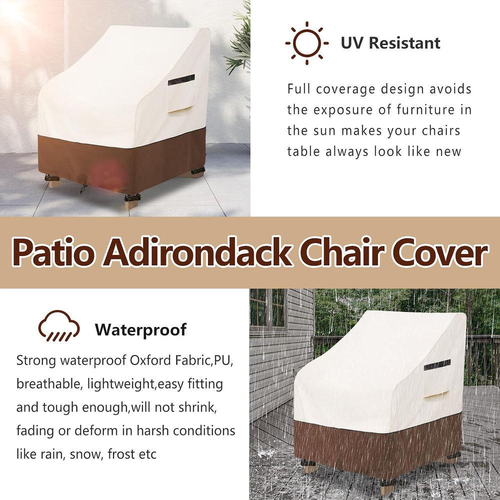 Patio Chair Covers 2 Pack - Waterproof Heavy Duty Patio Furniture Covers for ...