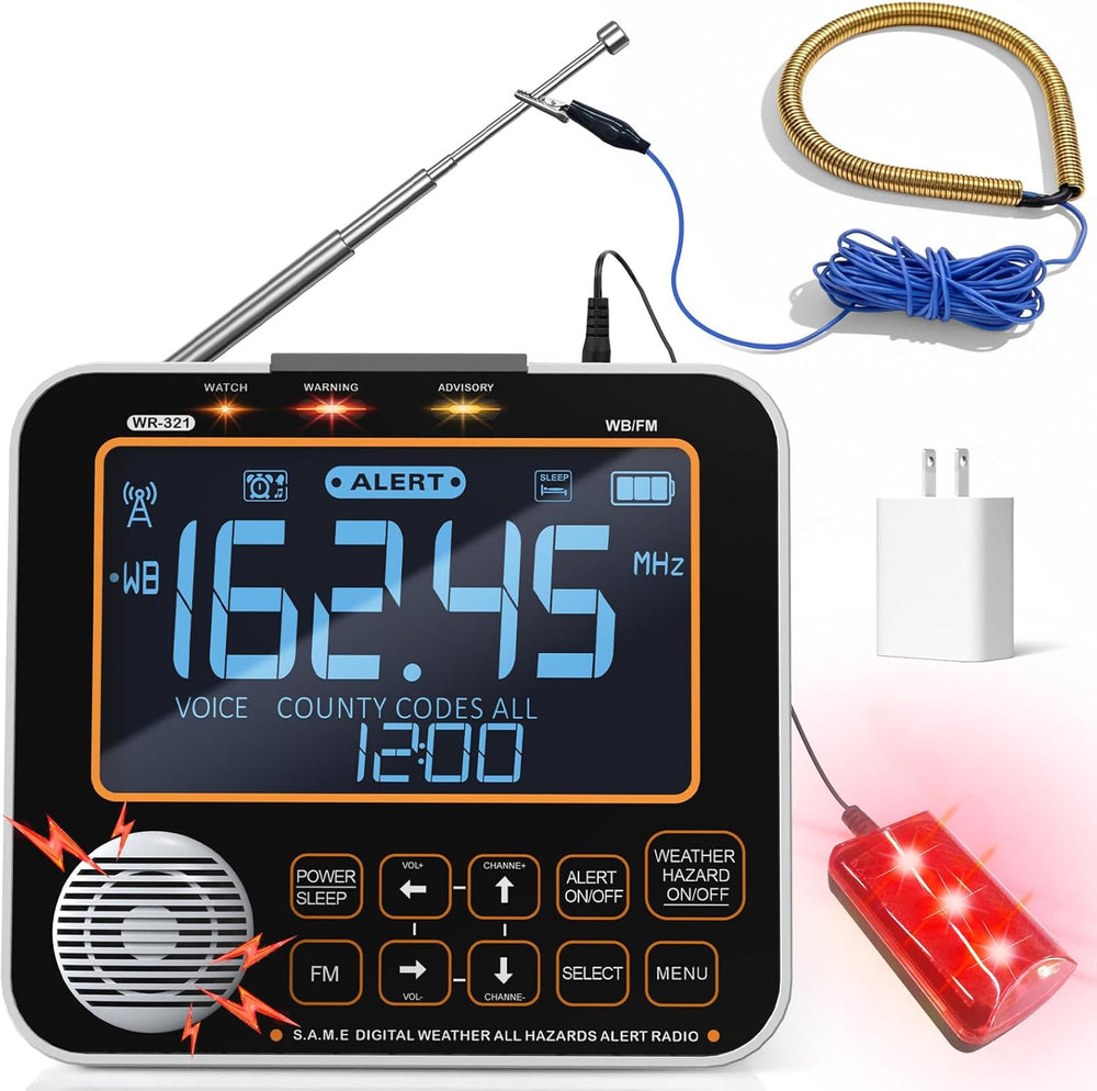 NOAA Weather Alert Radio for Home - S.A.M.E. Localized Programming