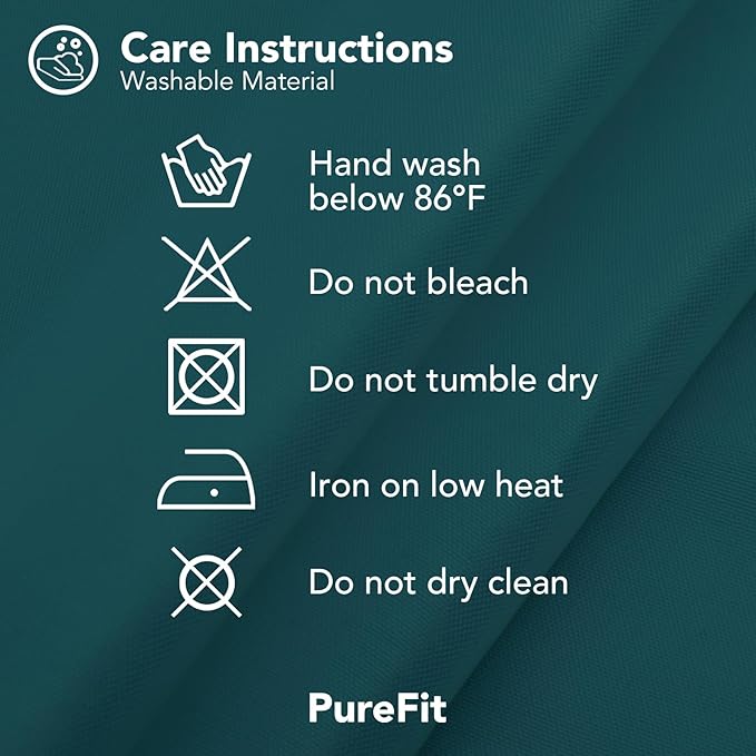 PureFit Outdoor Curtains for Patio Waterproof Weatherproof, UV Resistant Outs...