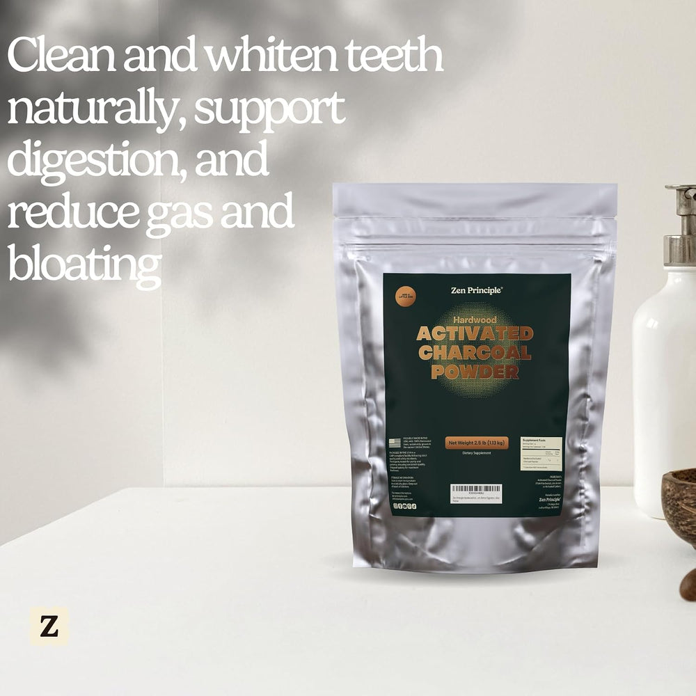 Zen Principle Hardwood Activated Charcoal Powder 100 Percent from USA Trees. ...