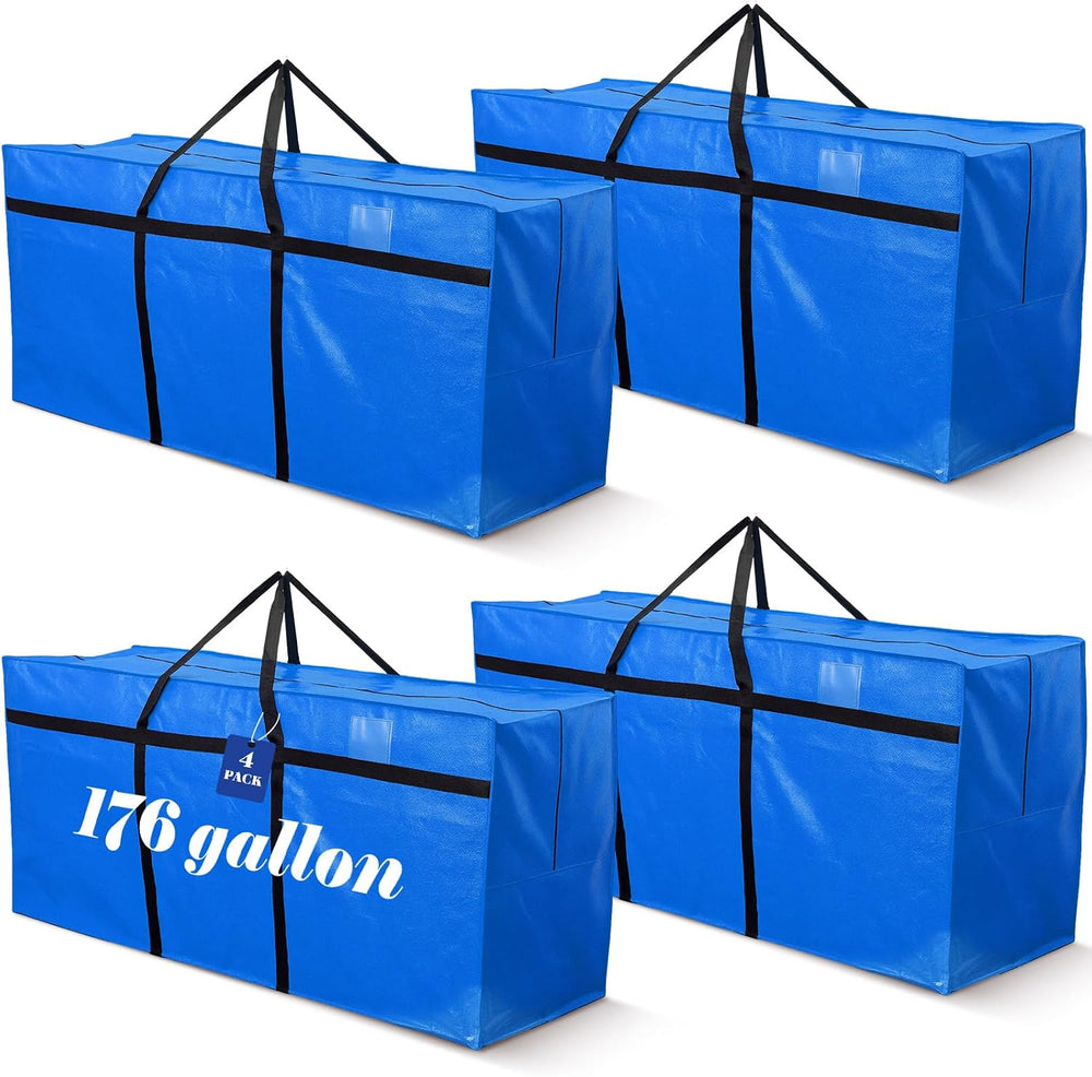 4 Pcs 176 Gallon Extra Large Moving Bags Heavy Duty Storage Bag