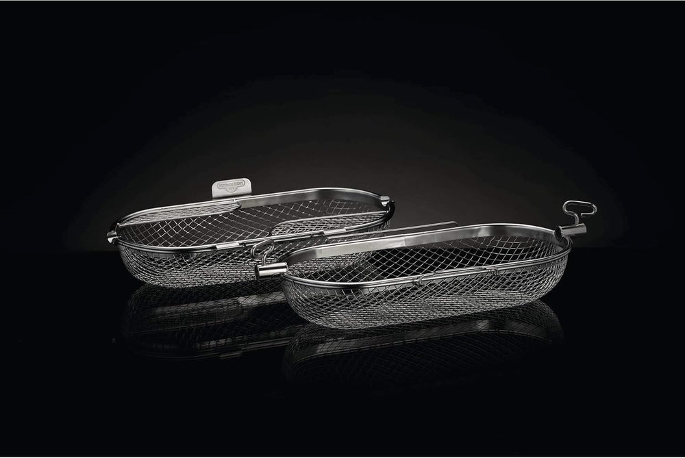 Napoleon Rotisserie Grill Basket - Stainless Steel, Fits Standard Spit Rods, ...