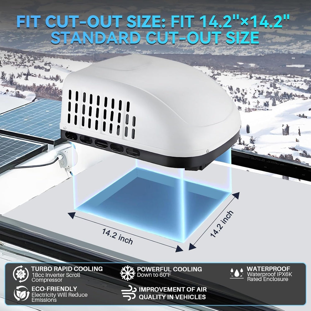 115v Air Conditioner 15000BTU Rooftop RV Air Conditioner, Hating and Cooling ...