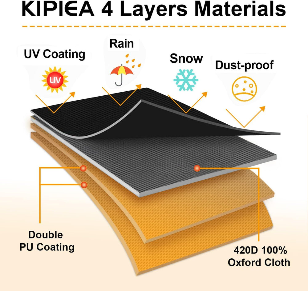 Kipiea Outdoor Furniture Covers Waterproof, 420D Heavy-Duty Patio Furniture S...