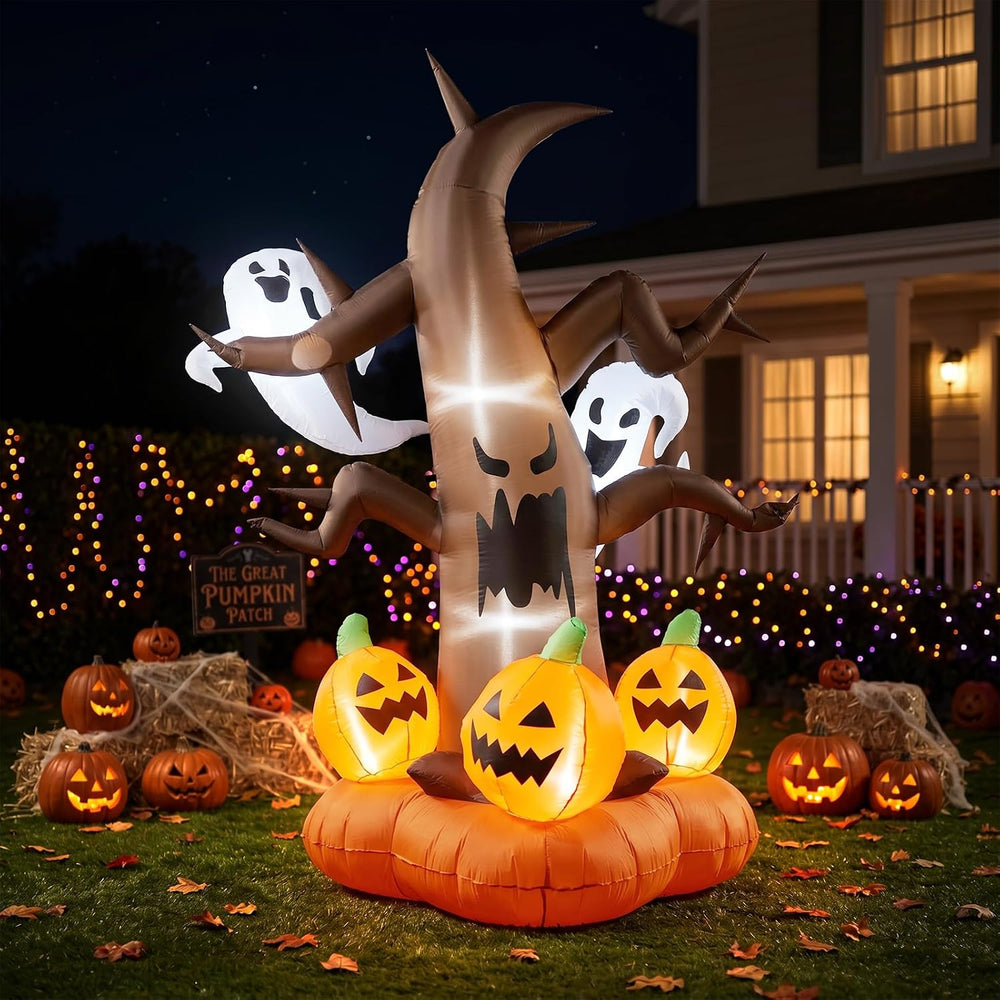 8ft Halloween Horror Tree Inflatable Decoration Outdoor