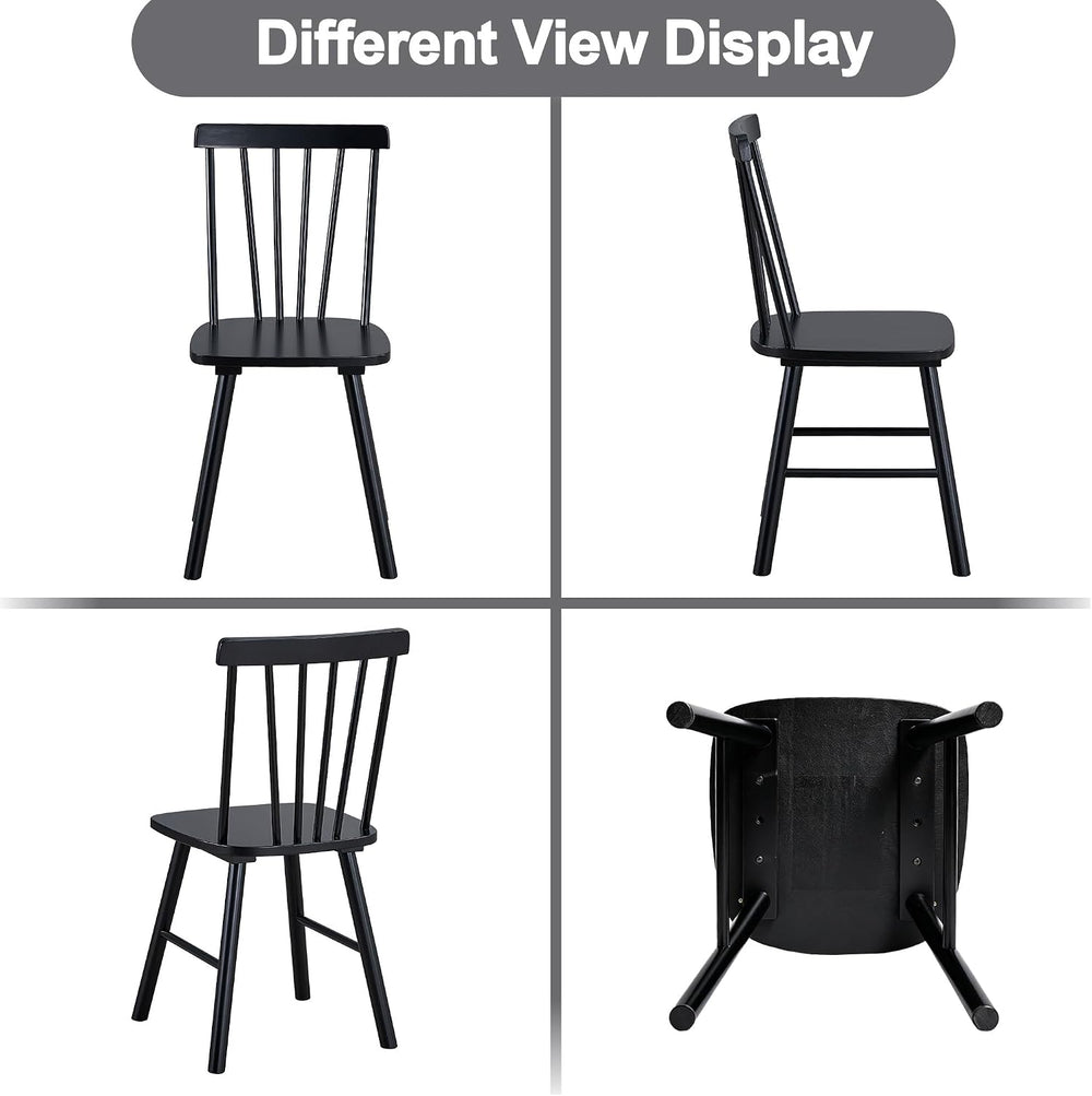 DUHOME Windsor Dining Chairs Set of 4,Spindle Back Dining Chairs