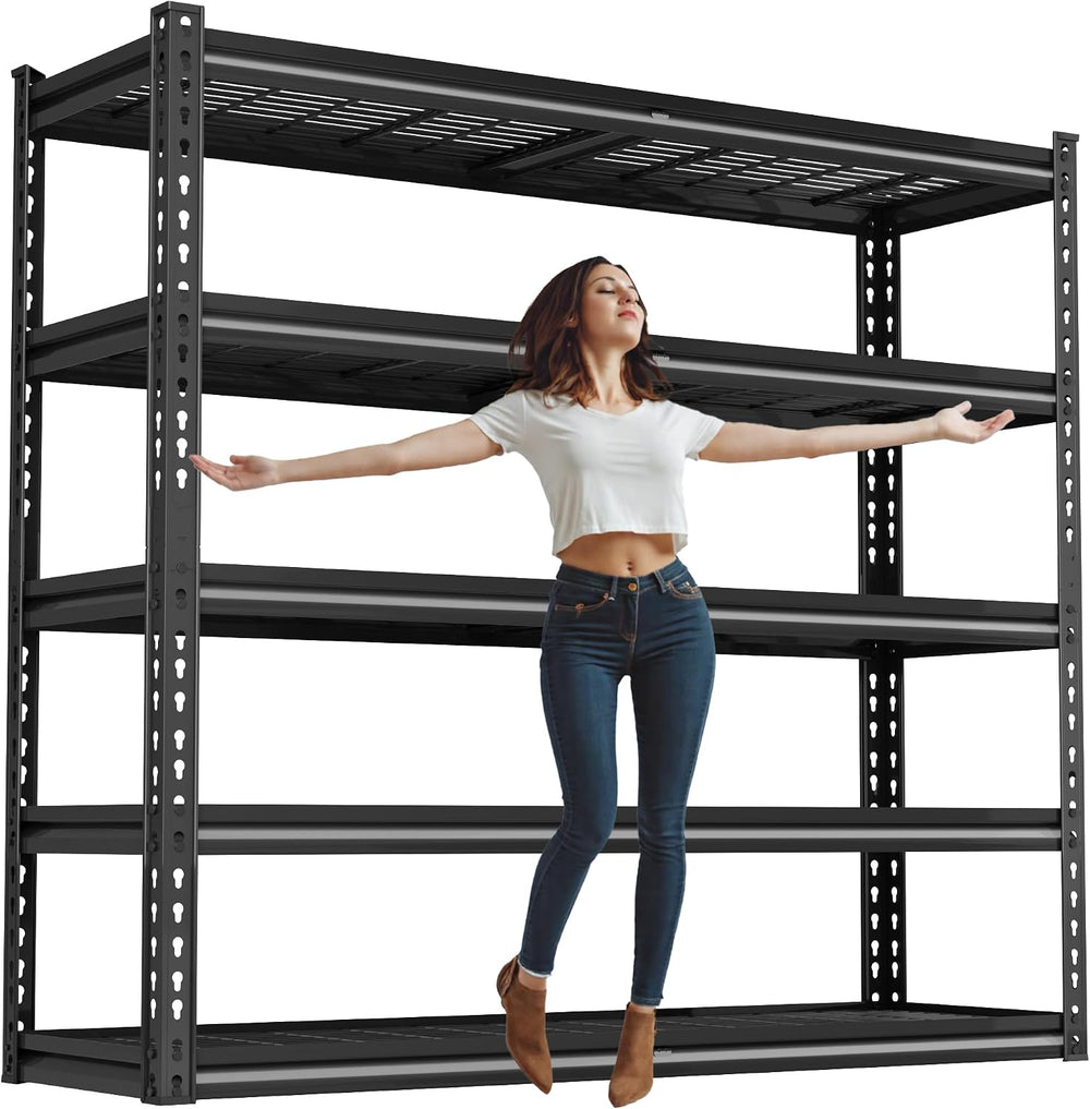 48"W Garage Shelving Heavy Duty 5-Tier Storage Shelves 3030LBS