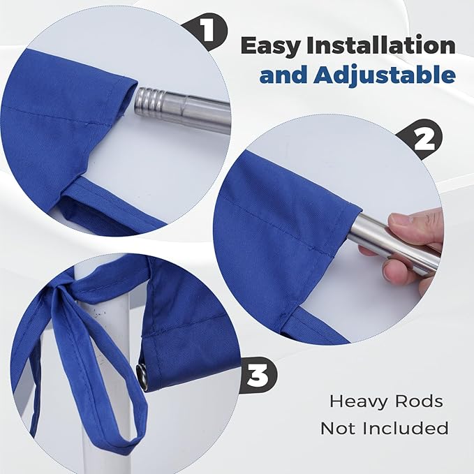 Universal Waterproof Pergola Canopy Shade Cover Replacement - 17'x6.8'...