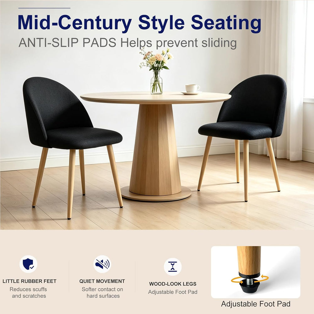 Dining Chairs Set of 2, Kitchen Chairs Mid Century Dining Room Chairs