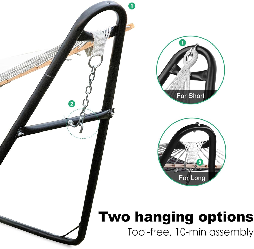 gafete Hammock Stand for Outside, Fits 9-14ft Hammock, 600 lbs Capacity