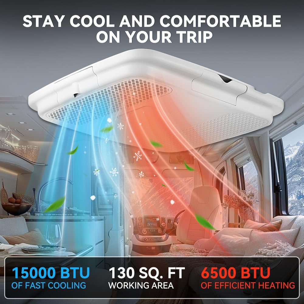 115v Air Conditioner 15000BTU Rooftop RV Air Conditioner, Hating and Cooling ...