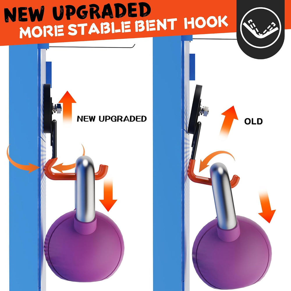ULIBERMAGNET Pro-Mag Upgraded Heavy Duty Magnetic Garage Hooks,4 Pack Strong ...