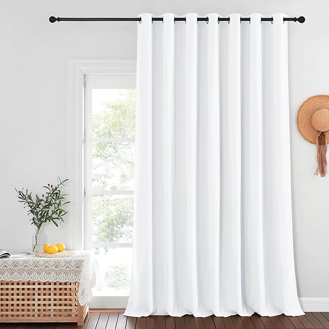 NICETOWN Blackout Patio Curtains 100 x 144 Inches Long for Sliding Door Extra...