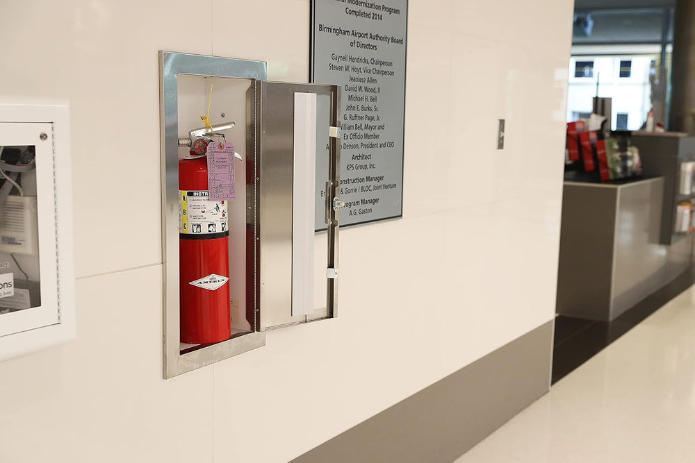 Amerex B456 ABC Dry Chemical Fire Extinguisher with Aluminum Valve, 10 lb. wi...