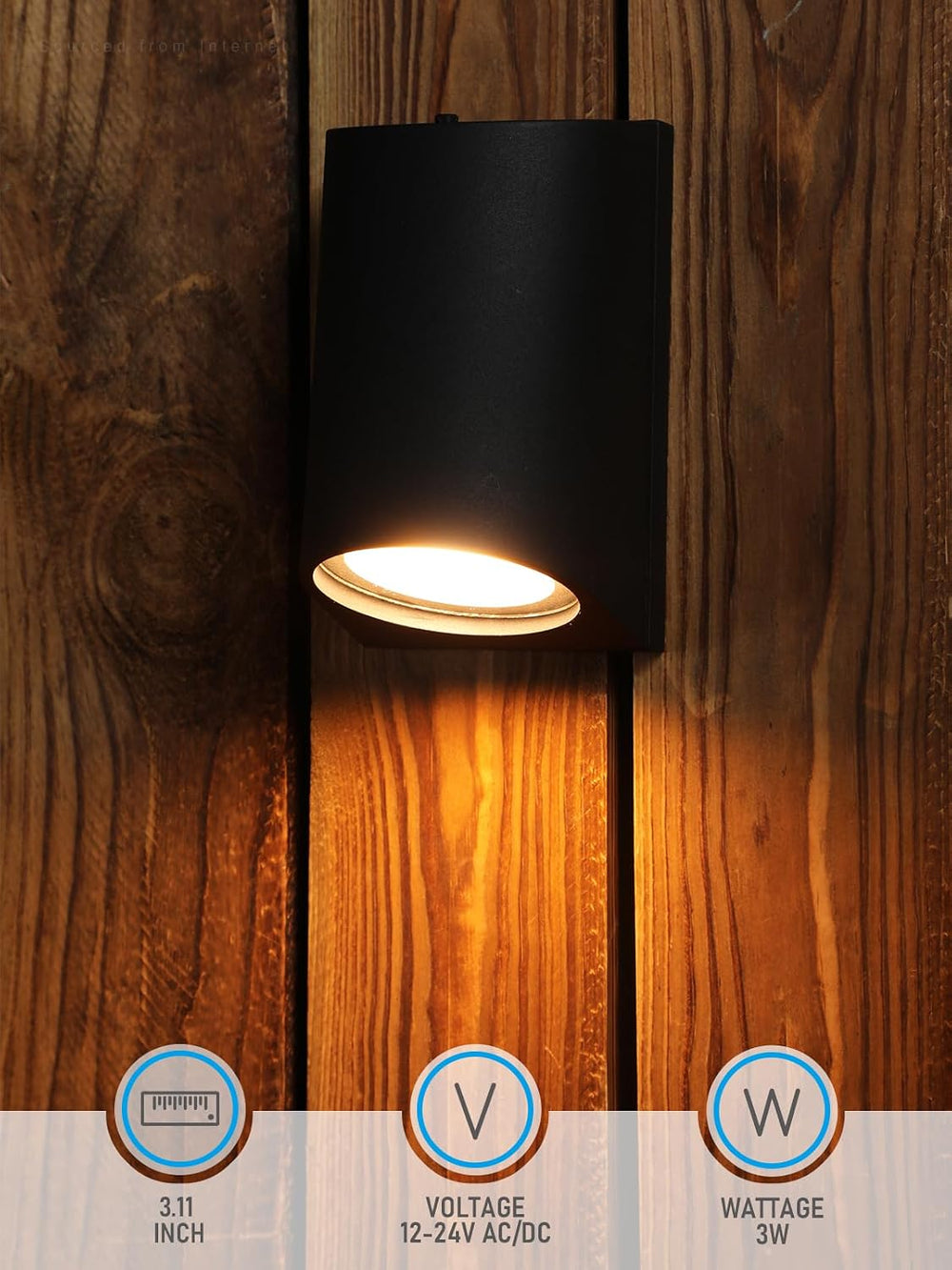 LEONLITE 4-Pack 3 Inch 5CCT Low Voltage LED Fence Lights Outdoor